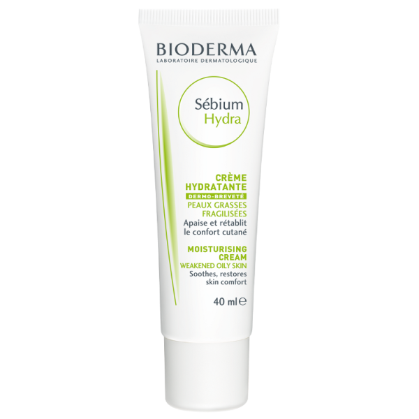 Sébium Hydra Crème hydratante compensatrice Peaux grasses fragilisées Bioderma - 40 mL