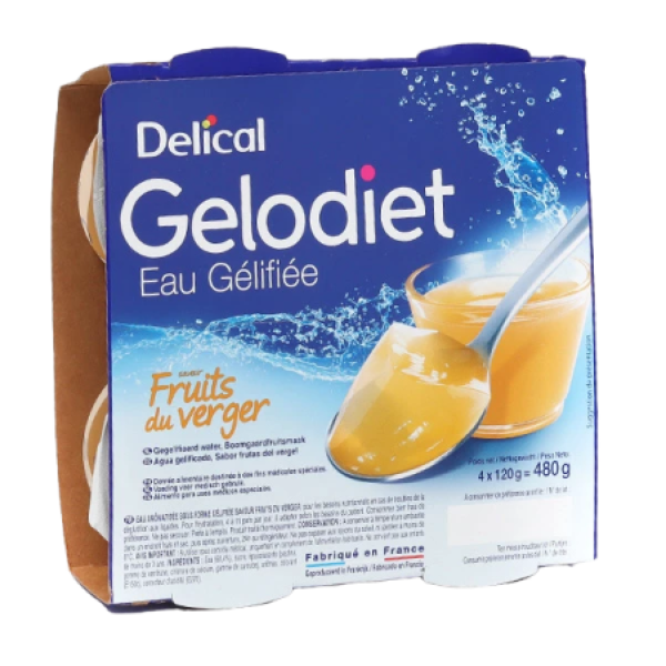 Eau gélifiée Gelodiet Delical 4✖️120