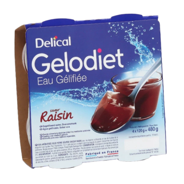 Eau gélifiée Gelodiet Delical 4✖️120