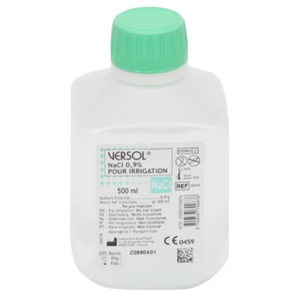 Versol Nacl 0.9% Sérum Physiologique Bouteille 500 ml Bébé