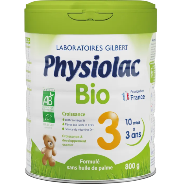 Physiolac Bio 3ème âge Croissance 800 g