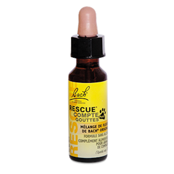 Bach Rescue Comptes-Gouttes Pets pour Animaux de Compagnie - 10ml