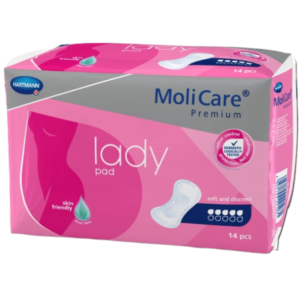 Molicare Premium Lady Pad - Protection féminine discrète et sécurisée- Skin firendly Aloe Vera - Har