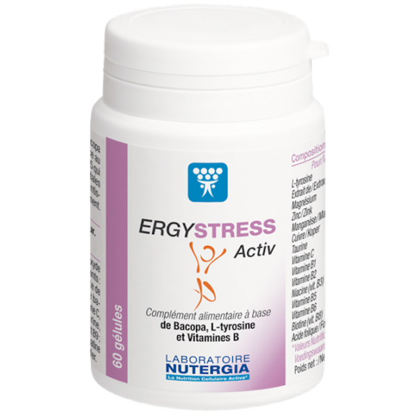 ErgyStress Activ Complément Alimentaire Nutergia - 60 Gélules