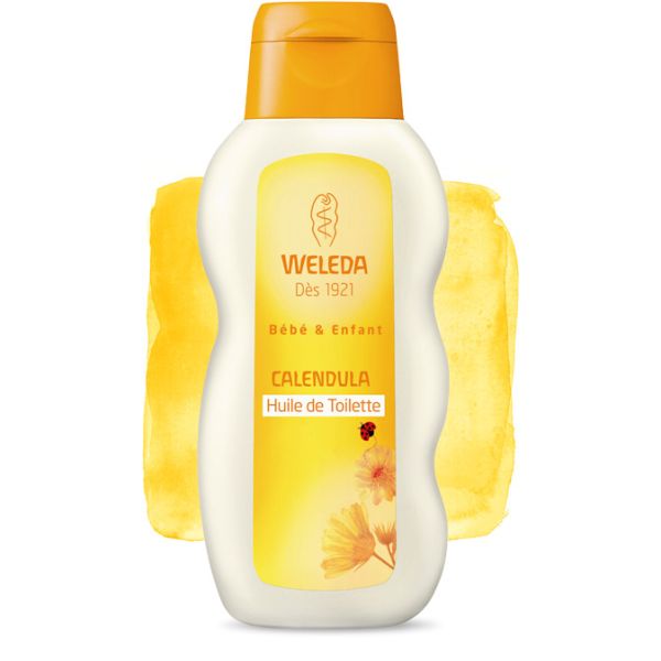 Huile de Toilette au Calendula Bébé & Enfants Weleda - Flacon de 200ml