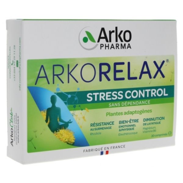 Arko relax stress control 30 comprimés