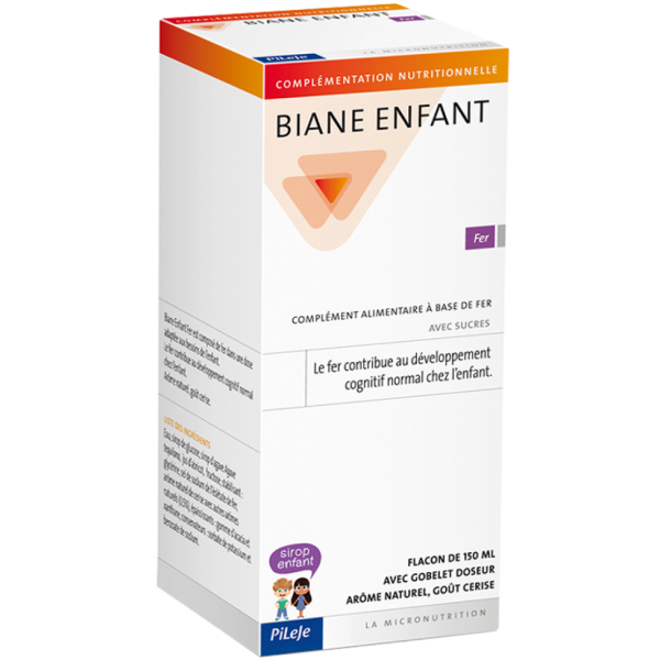 Complément Alimentaire Biane Enfant Fer Pileje - Flacon de 150ml