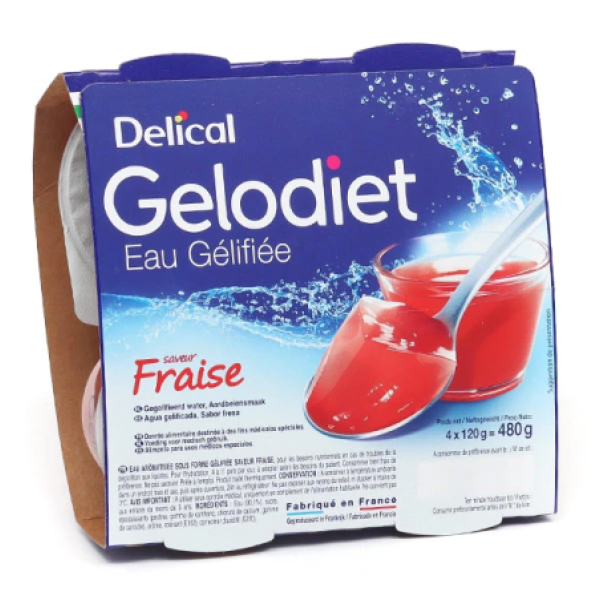 Eau gélifiée Gelodiet Delical 4✖️120