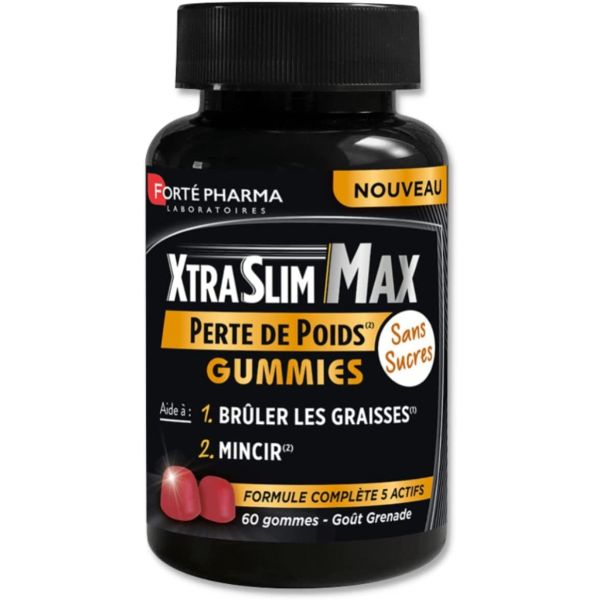 XtraSlim Max perte de poids gummies sans sucres Fortépharma