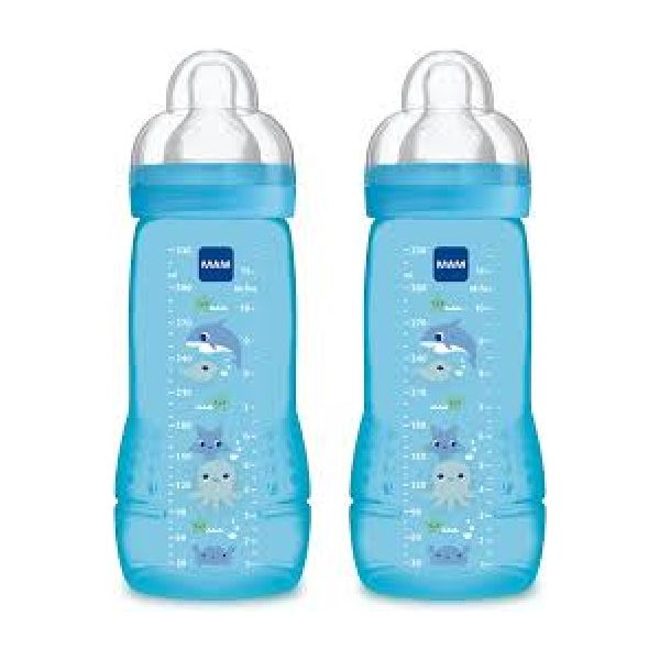 MAM lot de 2 Biberons Eaasy Active 2ème âge 330 ml