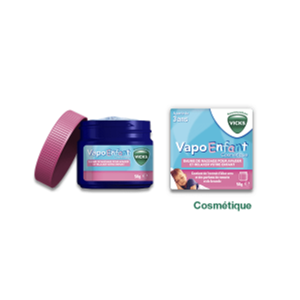 Baume de massage apaisant Vapo enfant Vicks