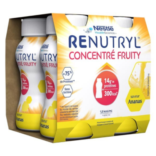 Concentré fruity Renutryl sans lactose 200X4