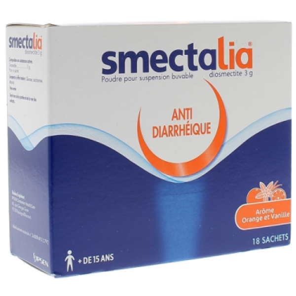 Smectalia anti diarrhéique poudre pour suspension buvable orange/vanille