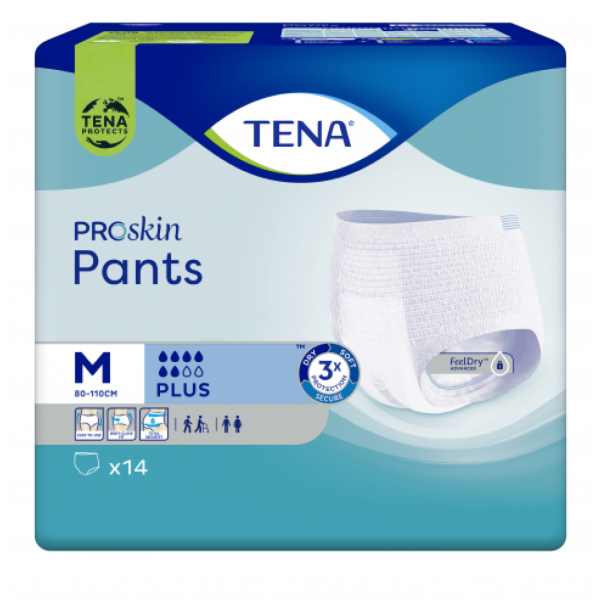 TENA PANTS PLUS 6 GOUTTES - Culottes absorbantes pour besoins urinaires modérés à importants