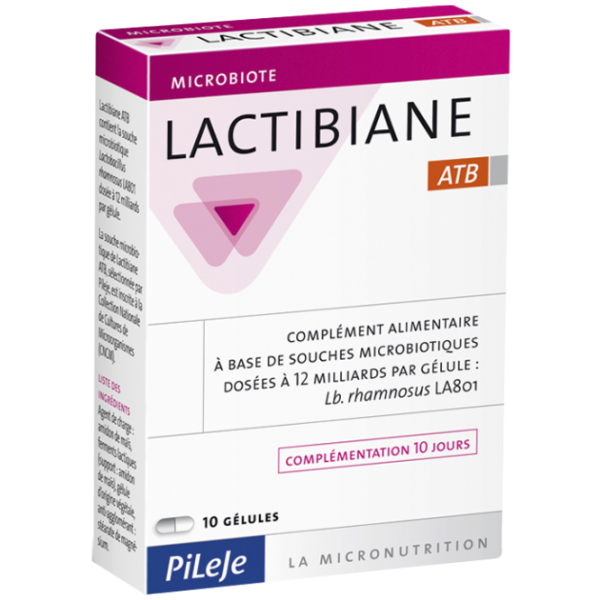 Complément Alimentaire Microbiote Lactibiane ATB Pileje - 10 Gélules