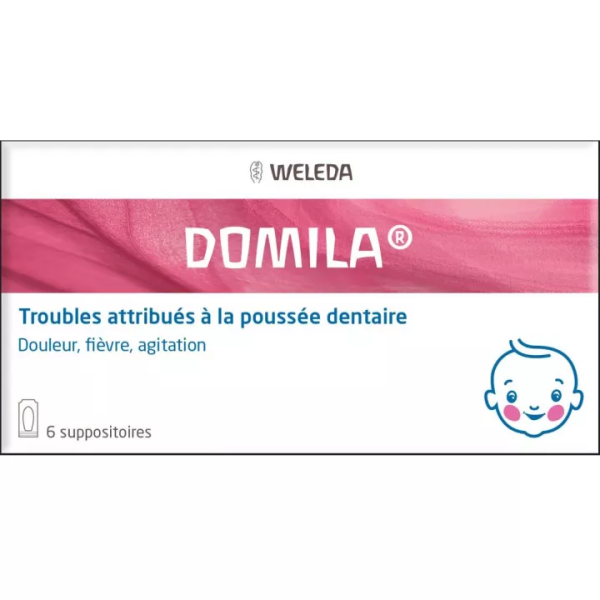 Weleda Domila Suppositoires Poussées dentaires bébé