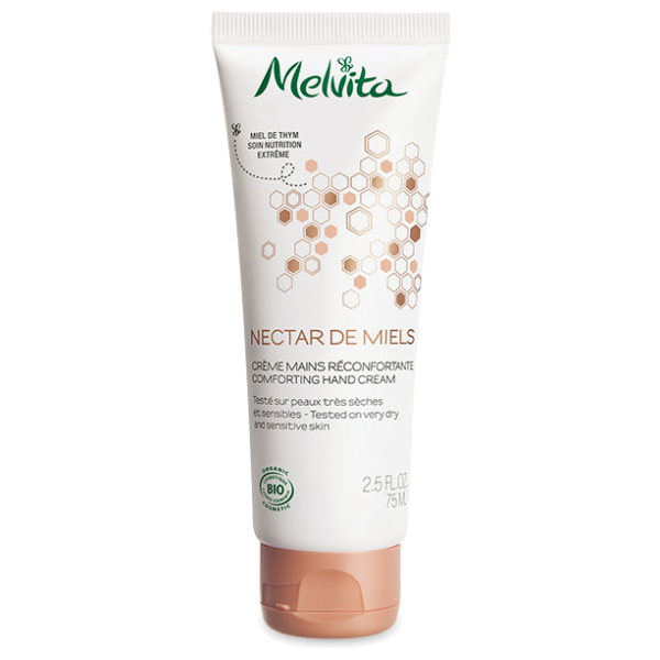 Nectar de Miels Crème Mains Réconfortante Bio Melvita - Tube de 75ml