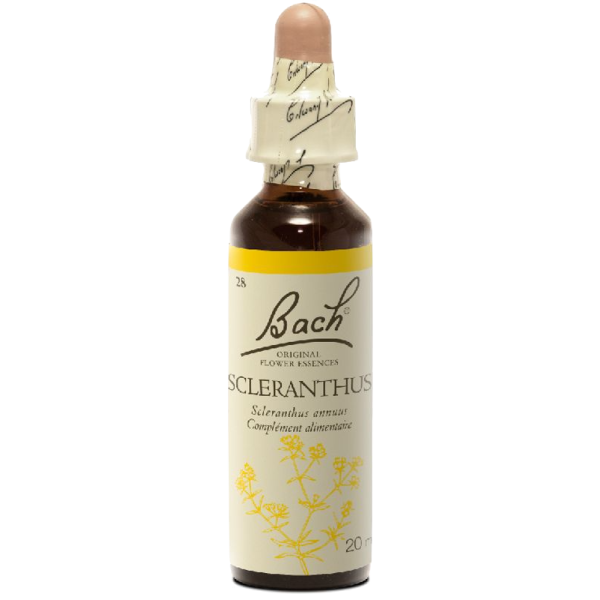 Scleranthus N°28 Fleur de Bach Original - Flacon de 20ml