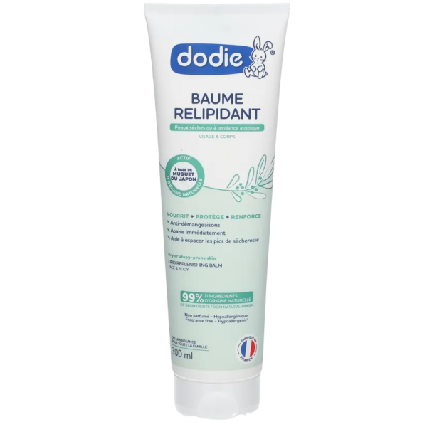 Baume relipidant peau sèche - atopique Dodie 300ml