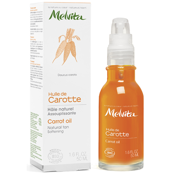 Huile Végétale de Carotte Bio Melvita - Flacon de 50ml