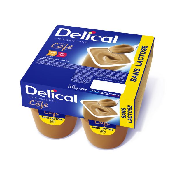 Crème dessert Delical sans lactose 4x200g