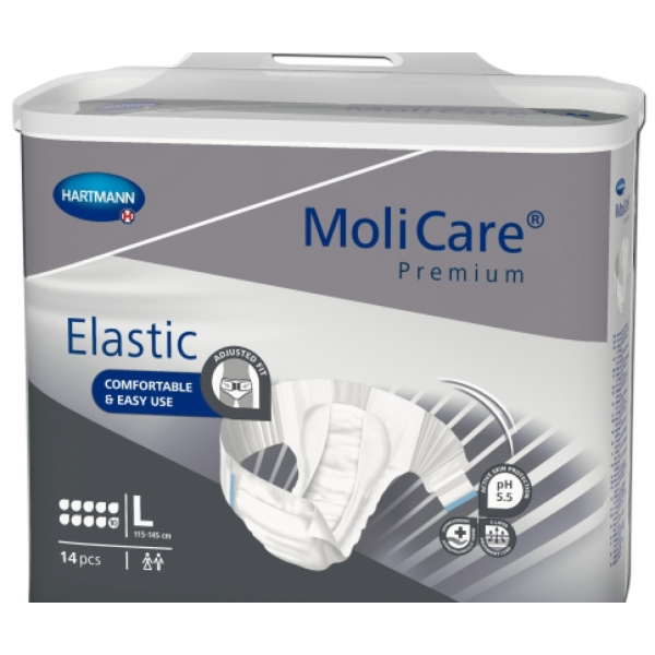 Molicare Premium Elastic - Change complet- 10 gouttes gris