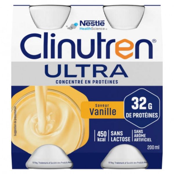 Clinutren Ultra Nestlé Sans lactose 4x 200 mL