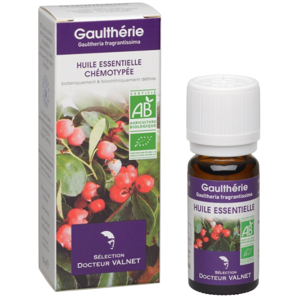 Huile Essentielle Biologique Gaulthérie Docteur Valnet - 10ml