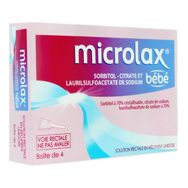 Microlax Bébé solution rectale anti constipation