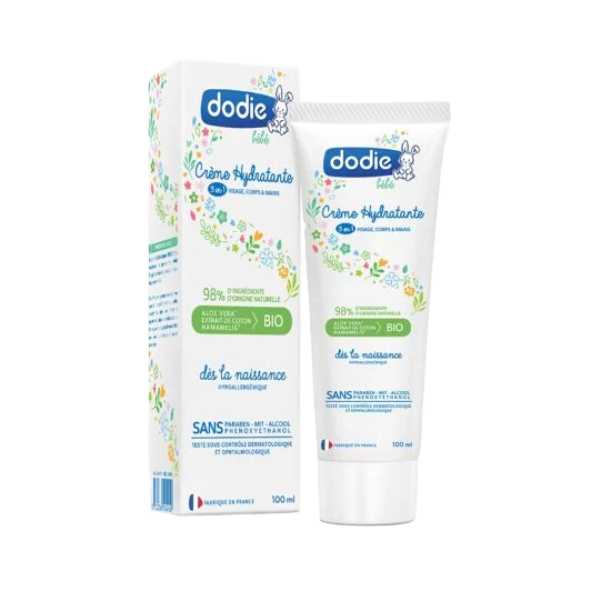 Crème hydratante 3 en 1 bébé Dodie 100ml