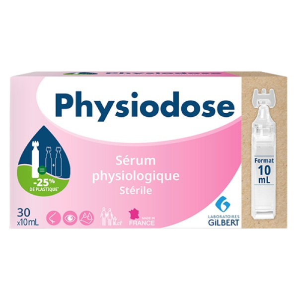 Physiodose Sérum Physiologique stérile Gilbert 30x10 mL