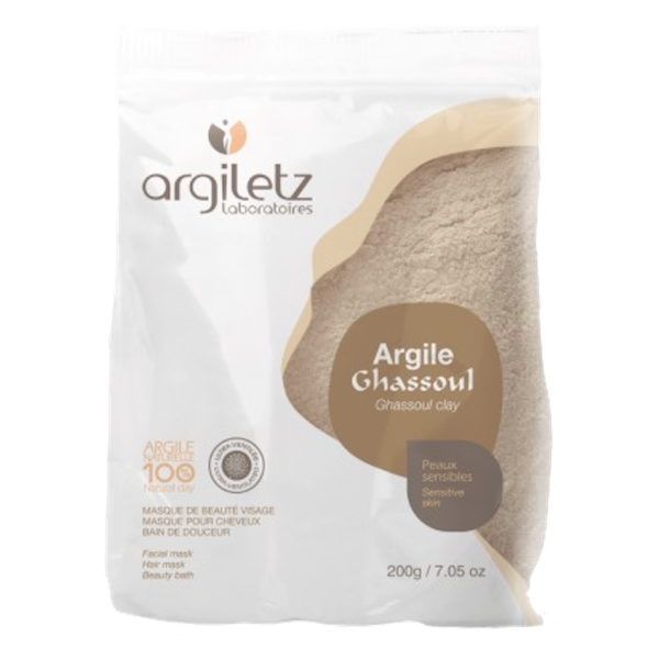 Masque & Bain Argile Ghassoul Peau Sensibles Argiletz - Sachet de 200g