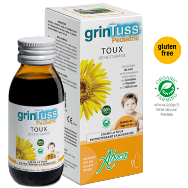 Grintuss Pediatric Sirop Toux grasse et sèche Aboca