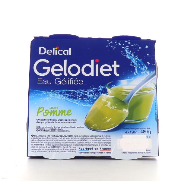 Eau gélifiée Gelodiet Delical 4✖️120