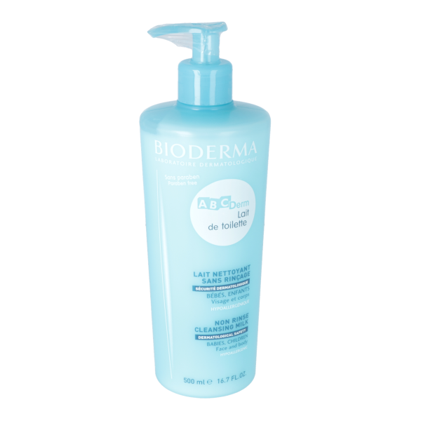 ABCDerm Lait de Toilette sans Rinçage Bébé & Enfants Bioderma - Flacon de 500ml