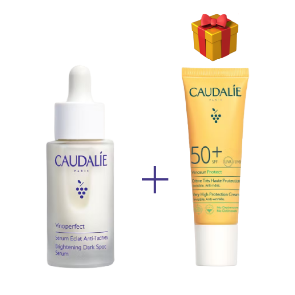 Coffret Caudalie Sérum Anti Tâches + Crème Solaire SPF50+