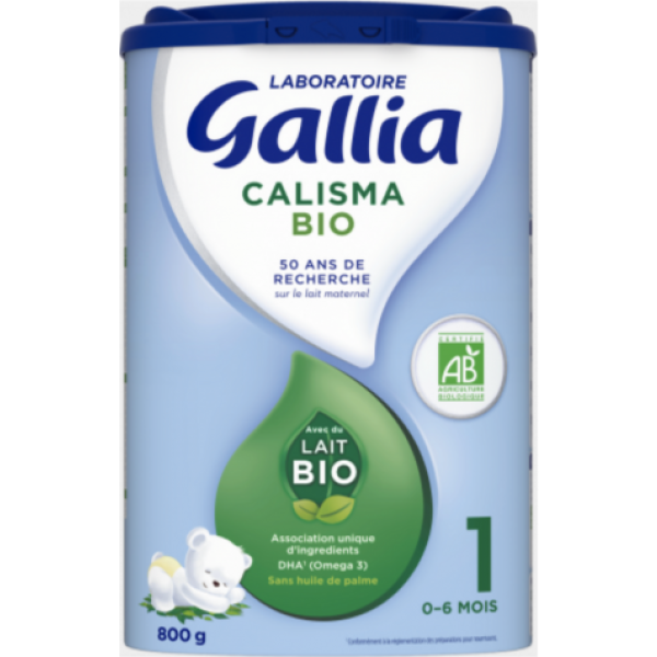 Gallia Calisma Bio 1er âge - 800g - Lait infantile