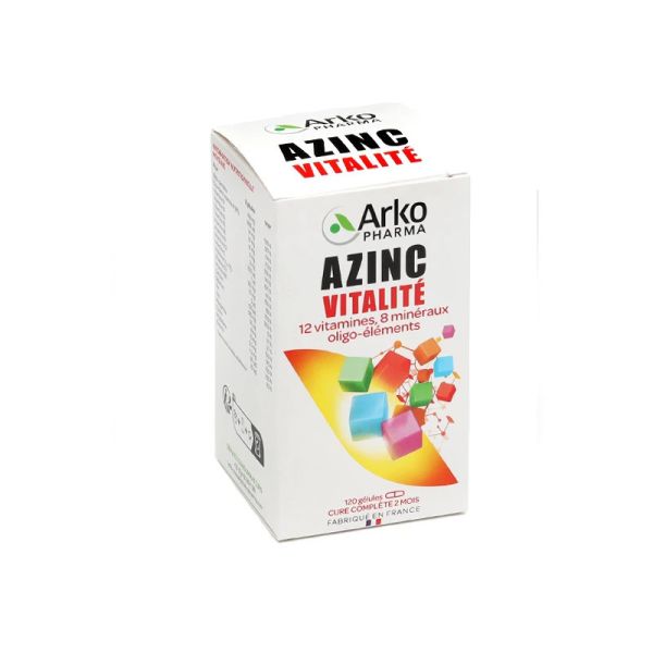 Azinc vitalité adulte 60 gélules