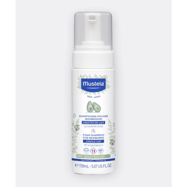 Shampooing mousse croûte de lait Mustela