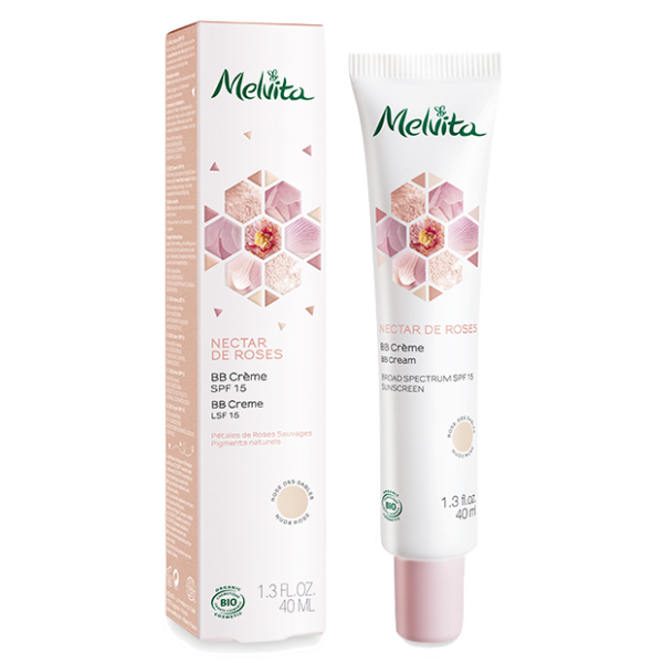 Nectar de Rose BB Crème Nude Rose Bio Melvita - Tube de 40ml