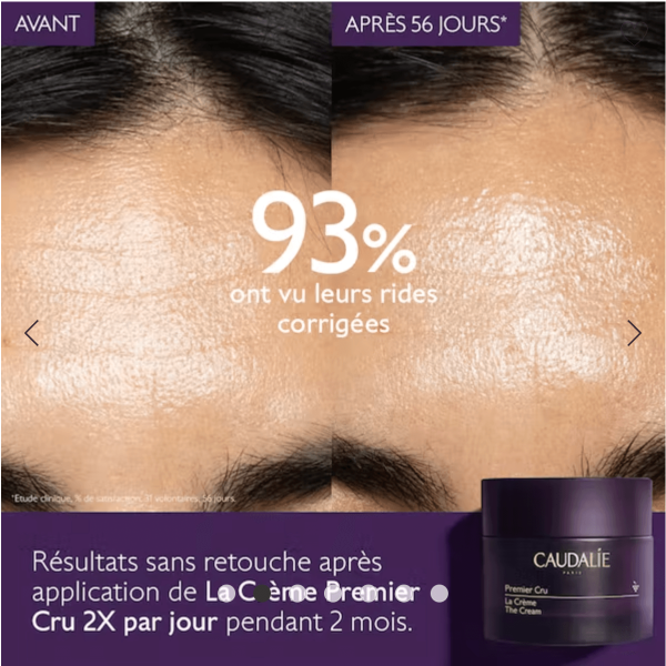 Crème Premier Cru Caudalie 50 mL Anti-âge Global : La solution ultime pour une peau plus jeune