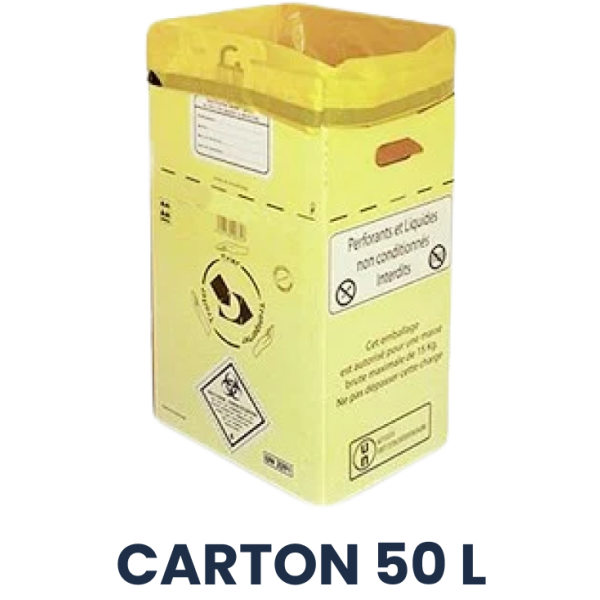 50 L Carton Collecteur DASRI - Collecte incluse