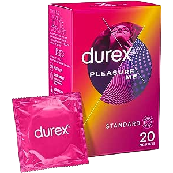 Préservatifs Pleasure Me Durex x20