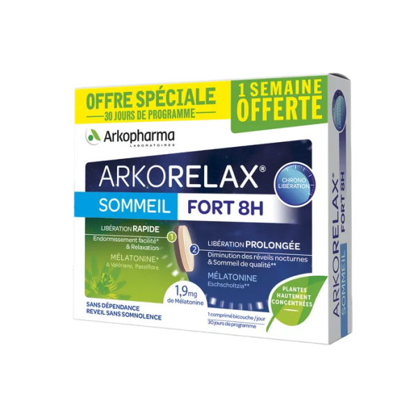 Arkorelax Sommeil Fort et Endormissement Régulier 30 x