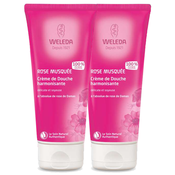 Crème de douche Harmonisante à la Rose musquée Weleda - 2 x 200mL