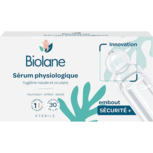 Pack Sérum physiologique dosettes NaCl Biolane x20