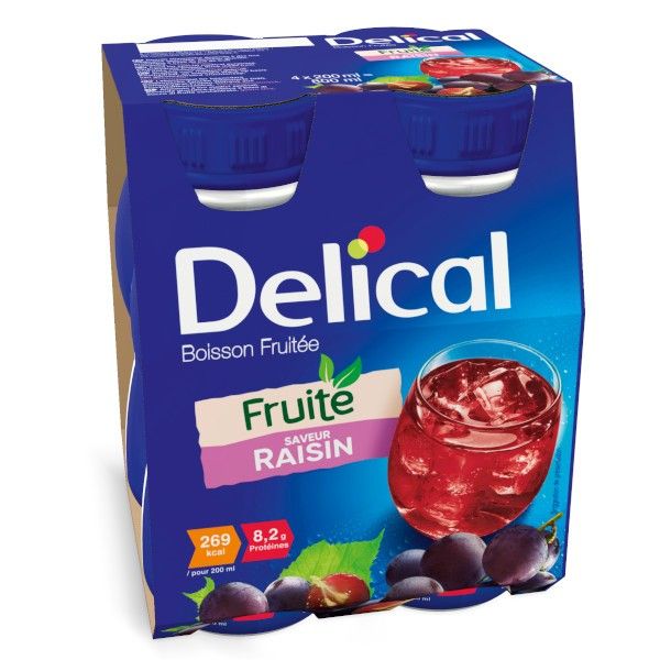 Boisson fruitée Delical 4x200 mL