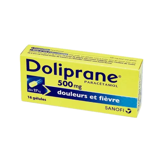 DOLIPRANE 500MG GELU BT16