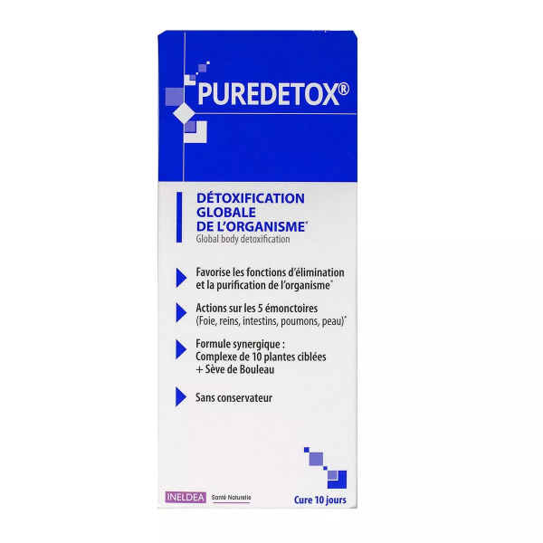 Puredetox Detoxification Globale De L'organisme 250Ml