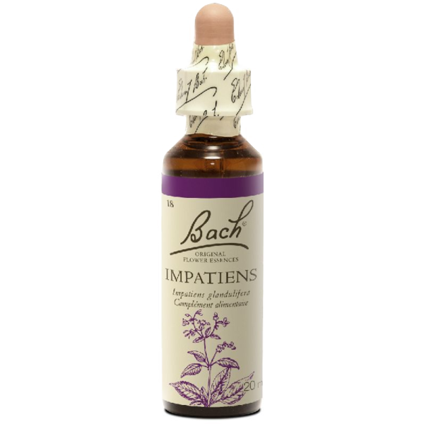 Impatiens N°18 Fleur de Bach Original - Flacon de 20ml